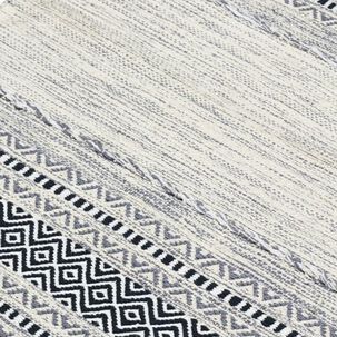 Alfombra Kilim Pequeña Gris Claro