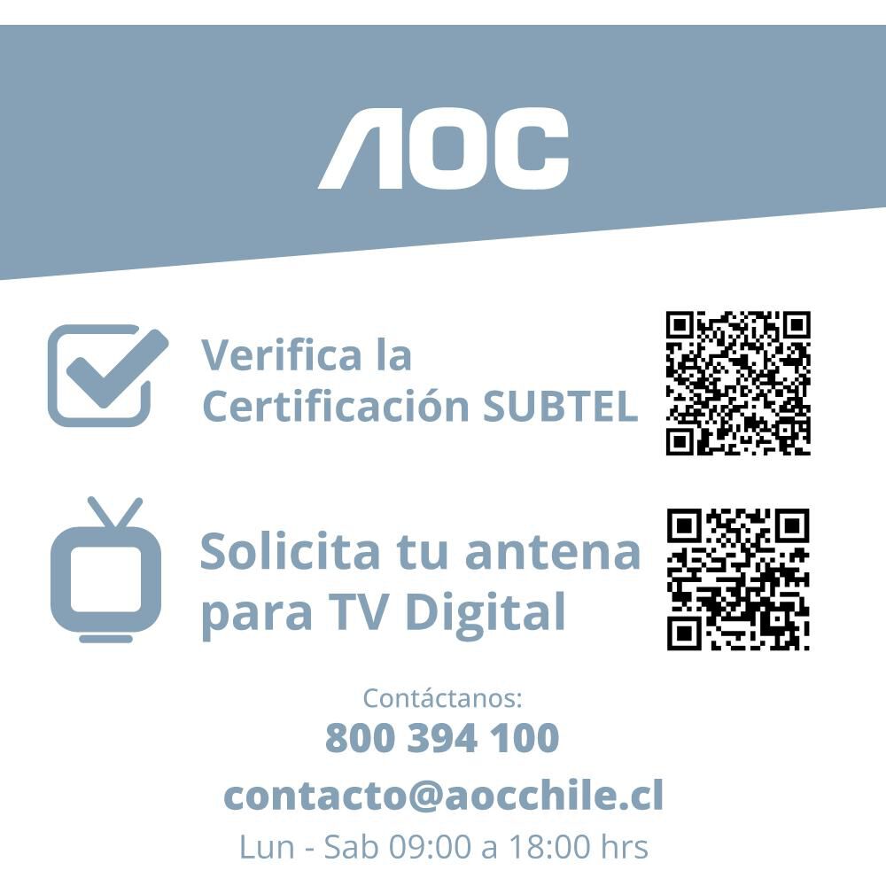 Led 32" AOC 32S5155 / HD / Smart TV image number 8.0