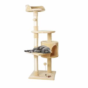 Rascador Para Gatos 1,15 Metros De Altura Beige