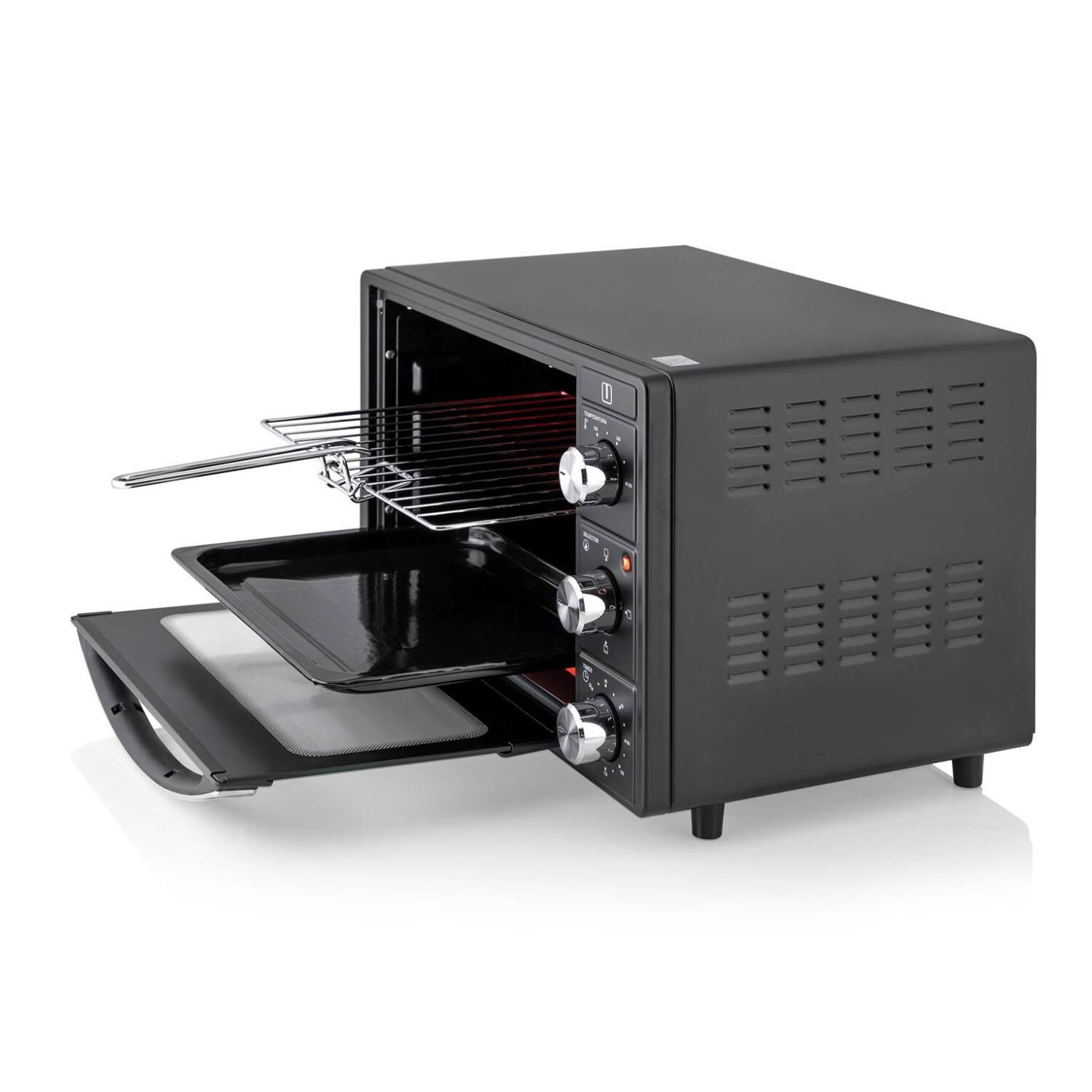 Horno Electrico 25l 1500w 250c Negro Grill Th-25n01 image number 2.0