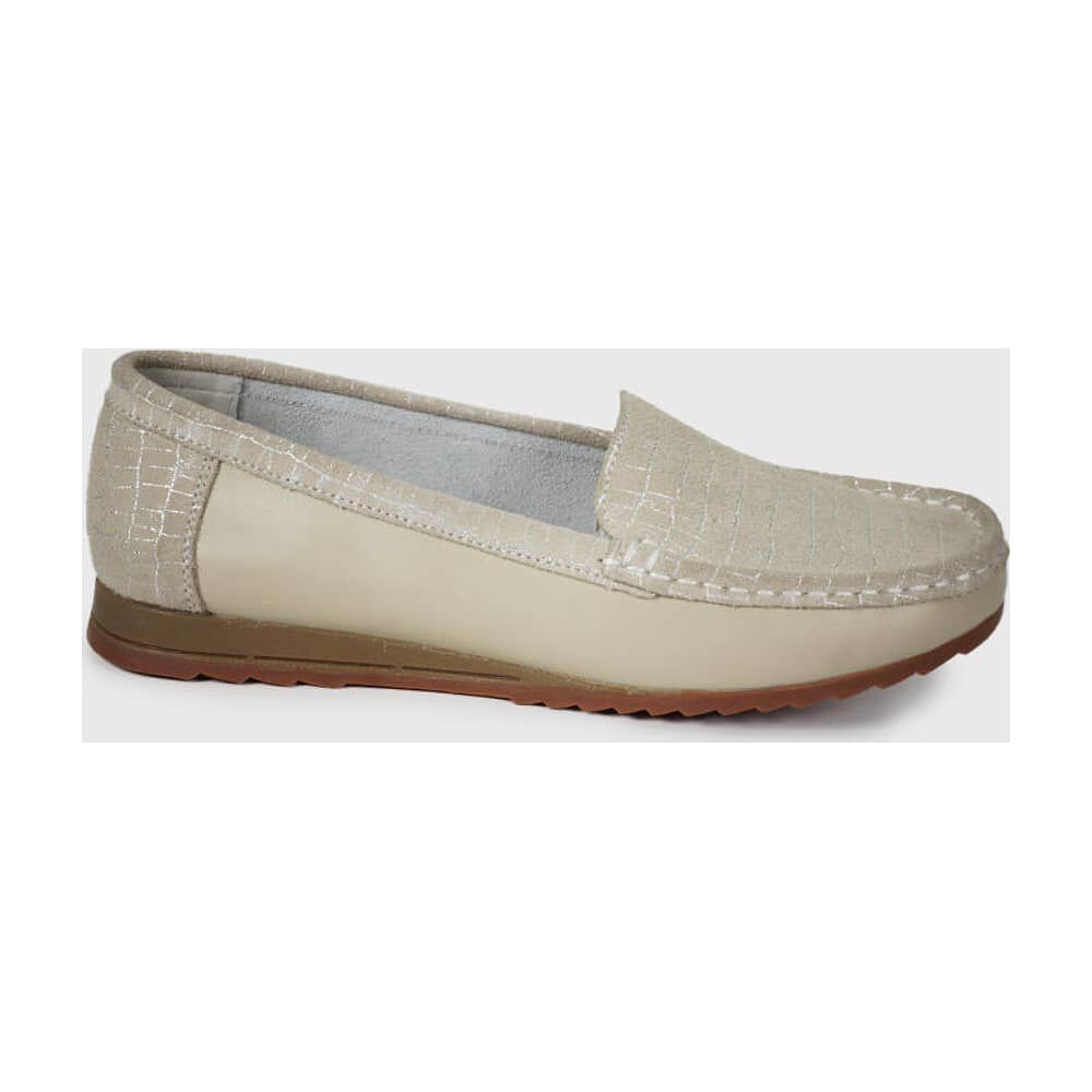 Mocas&iacute;n Cuero Ethel Beige image number 2.0