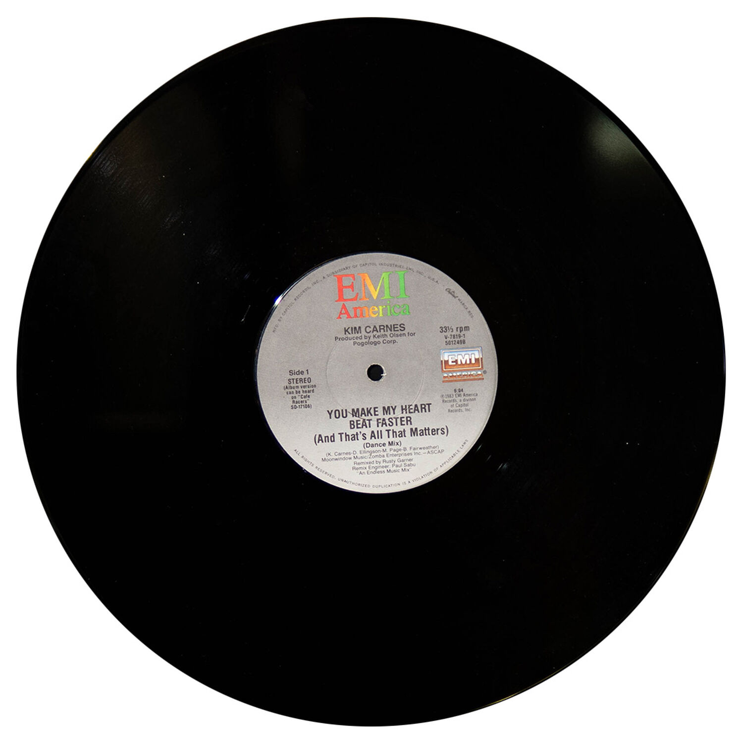 Kim Carnes - You Make My Heart Beat Faster | 12" Maxi Single Usado image number 2.0