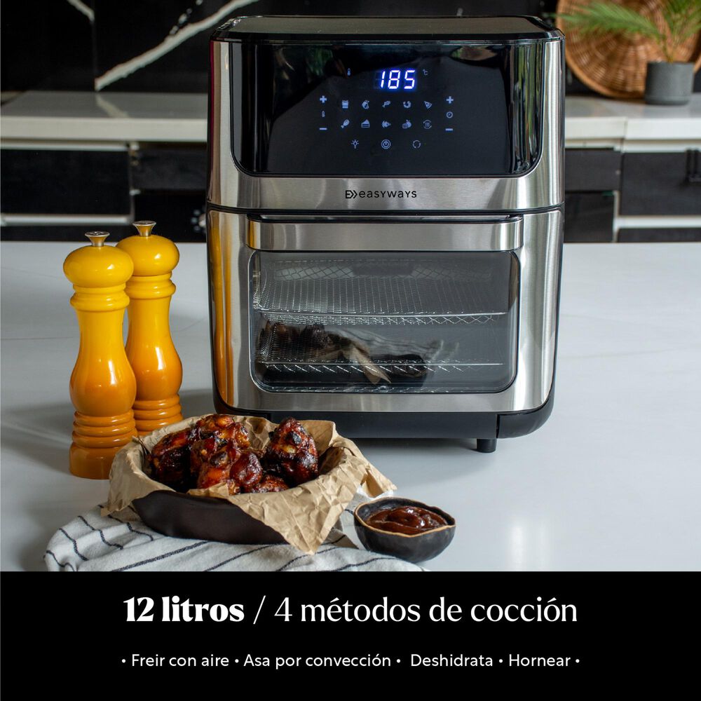 Freidora De Aire Horno Air Fryer Plus Lite 12 L Easyways image number 3.0