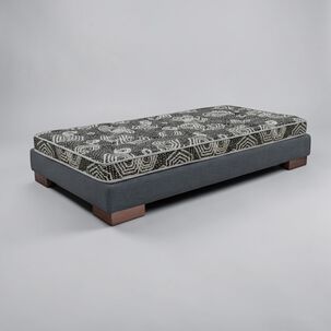 Cama 1 Plaza Box 13 Cm L180 Cm + Colchon Modelo Ideal / Con Patas De 6.5 Cm (gris)