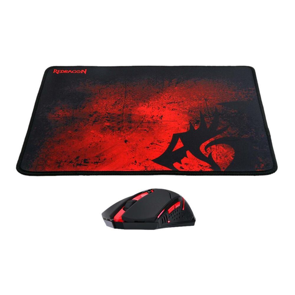 Pack Gamer Mouse Inalambrico 2.4 Ghz + Pad Redragon 33x26cm image number 4.0