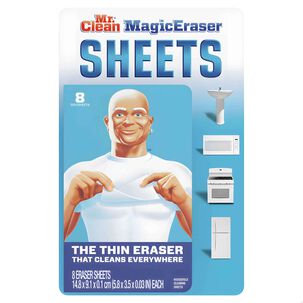 Magic Eraser Sheets 8 Hojas - Mr. Clean