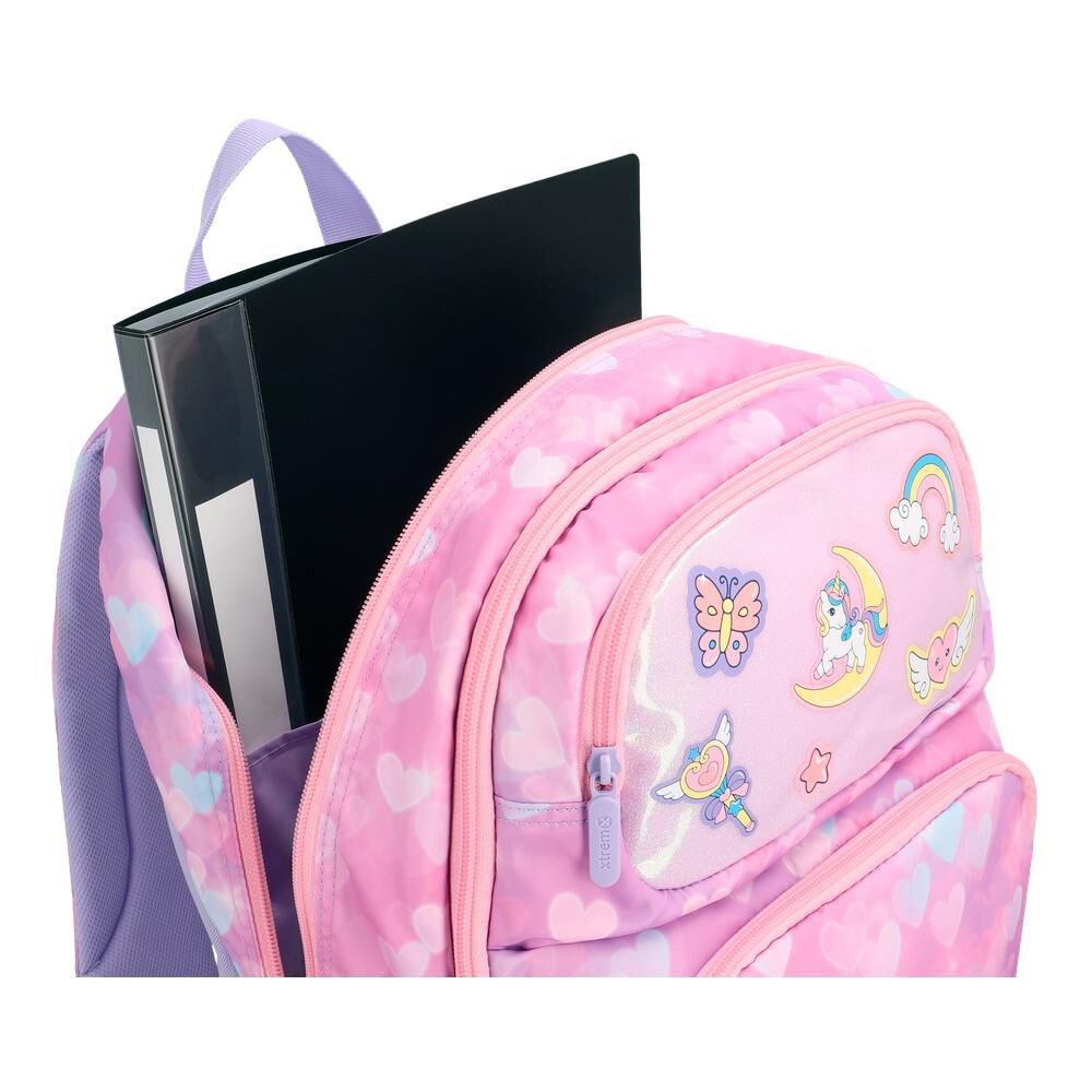 Mochila Xtrem Hopper 2.0 6xt Corazones Rosado image number 6.0