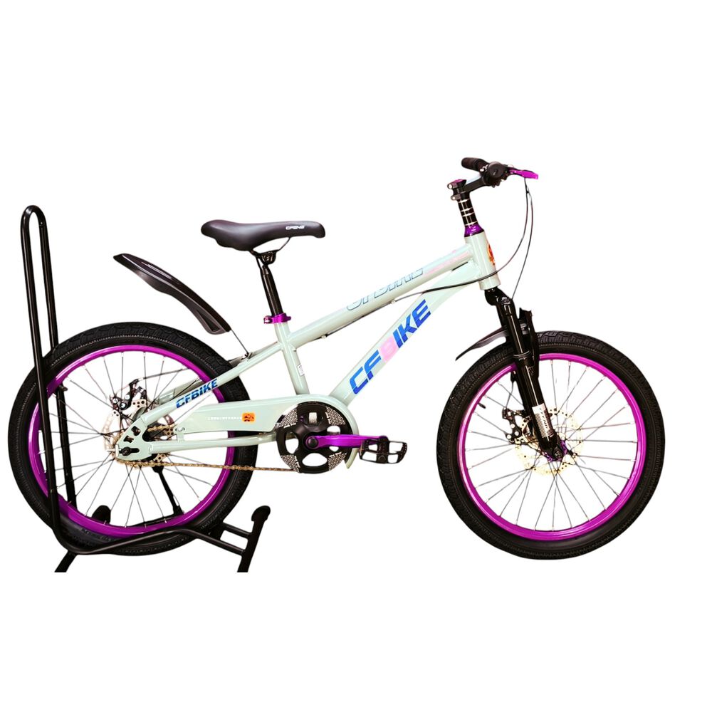 Bicicleta Aro 20 Cfbike Con Freno Disco Gris Lila image number 0.0