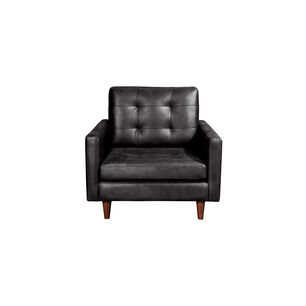 Sofa Napoles 1 Cuerpo Cuero Kentucky Negro
