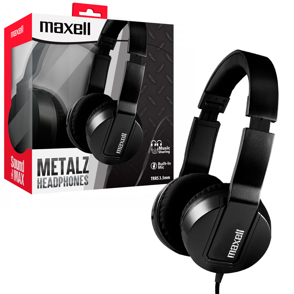 Audifonos Sms-10 Maxell Metalz Headphone Ajustable Trrs 3.5m image number 0.0