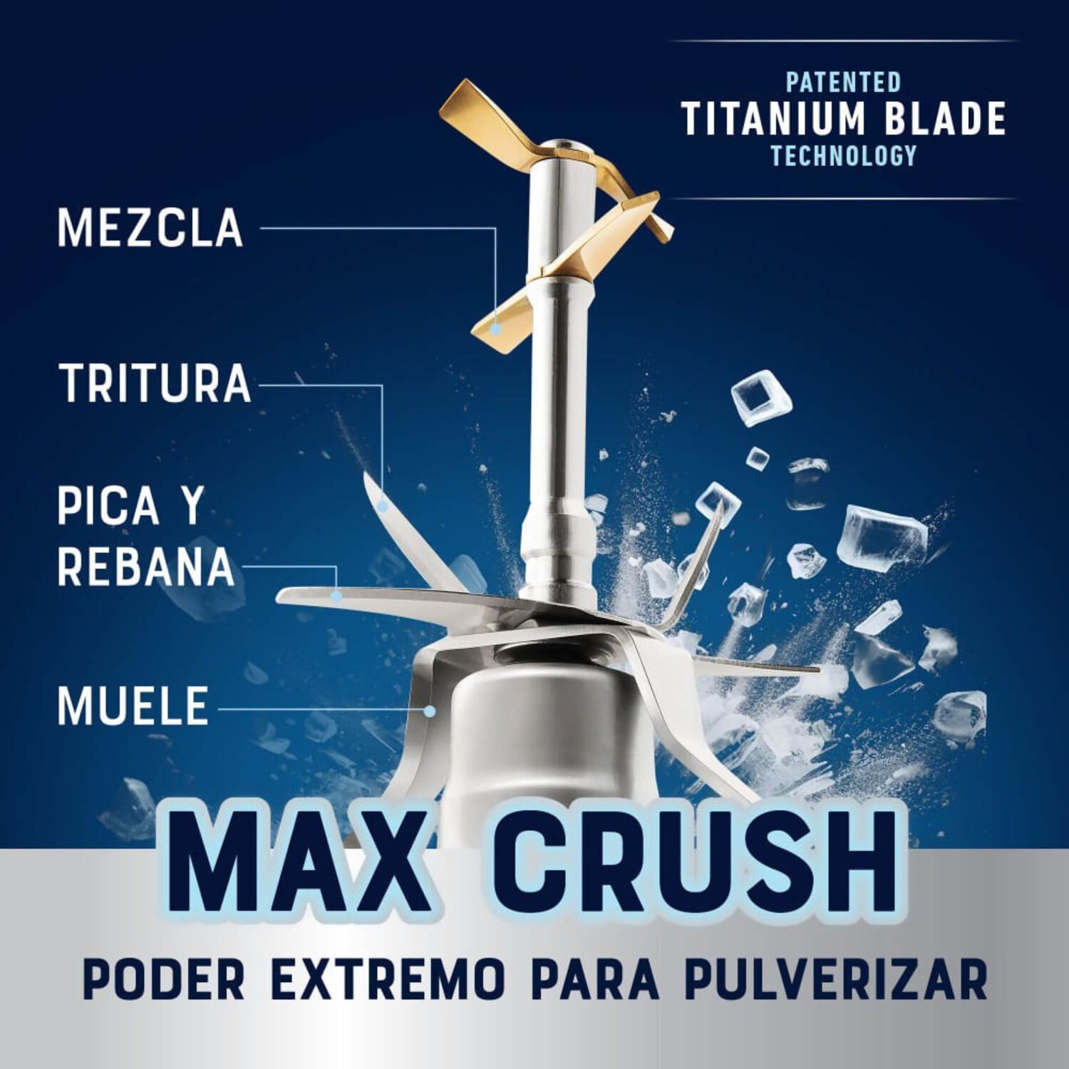 Licuadora Profesional Oster Xtreme Mix Con Iblend Y Max Crush Con Tecnolog&iacute;a Reversible, Vaso Blend-n-go Blstxpg-bgw image number 4.0