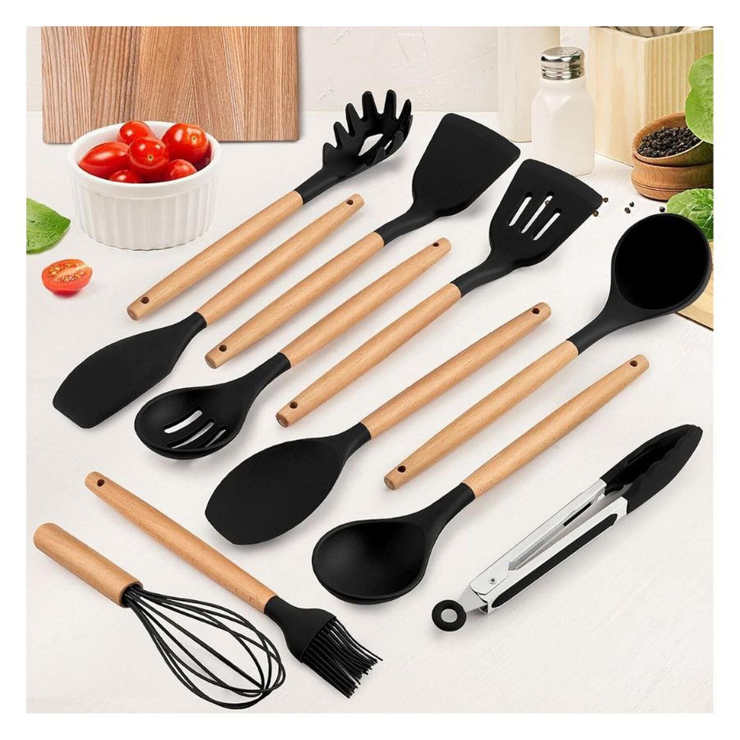 Juego De Utensilios De Cocina Silicona Antiadherente 12pcs image number 4.0