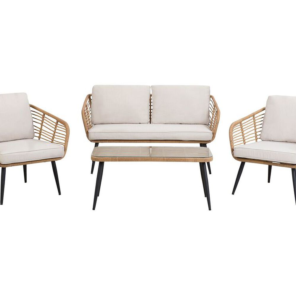 Juego Living Terraza Bali Cojín Marfil 4 Pers image number 4.0