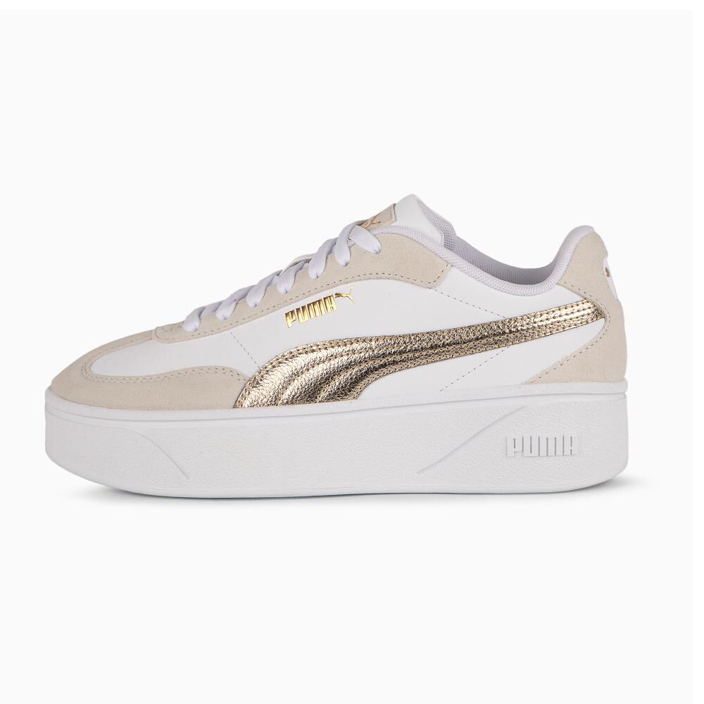 Zapatilla Urbana Mujer Puma Club Ii Era Platform Metallic Wns Blanco image number 2.0