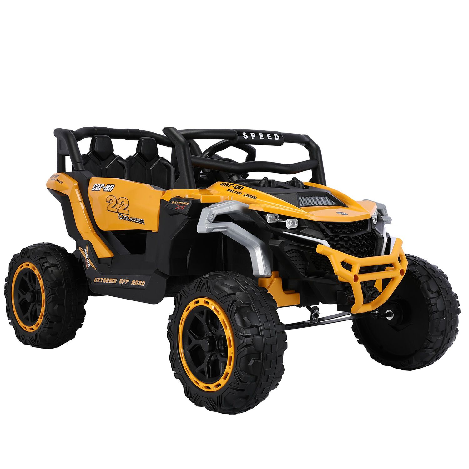Auto A Bater&iacute;a Buggy 4x4 Adventure Infantil Naranjo image number 0.0