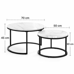 Set 2 Mesas De Centro Nido Dise&ntilde;o Moderno