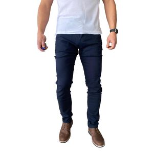 Pantalón Tela Elasticado Slim Fit Colores