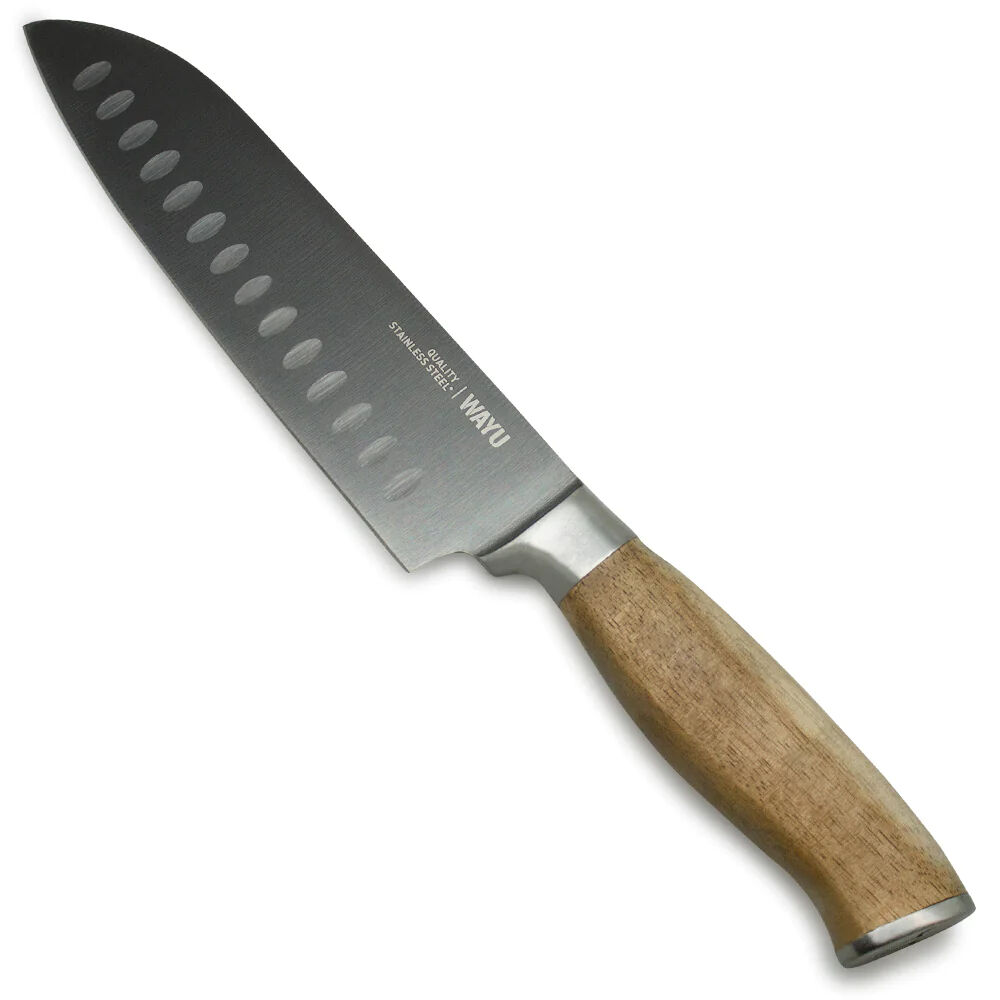 Cuchillo Santoku Wayu 30cm Acero Antiadherente image number 1.0