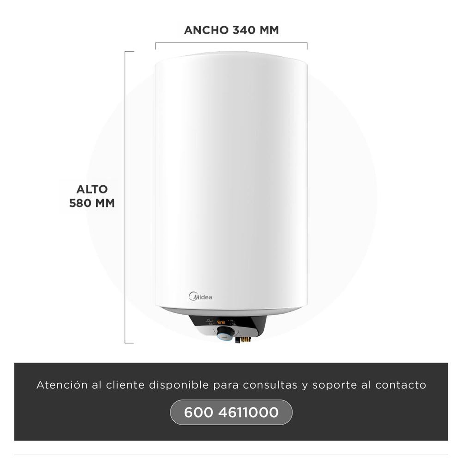 Termo El&eacute;ctrico 30 Litros Midea image number 2.0