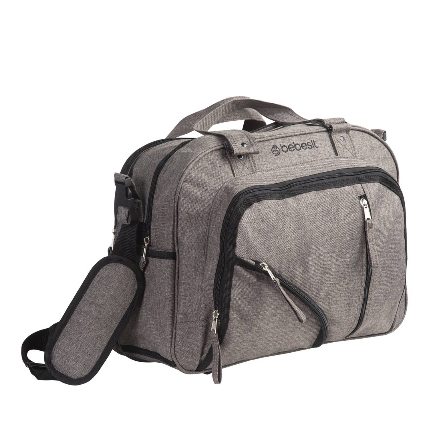 Bolso Maternal Mudador Pa&ntilde;alera Bebesit Melange - Gris image number 2.0