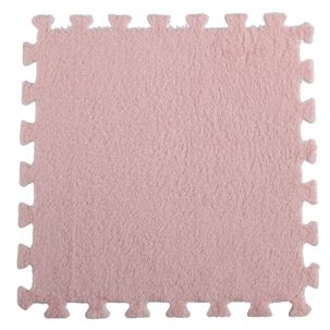 Pack 6 Alfombras Rompecabezas Felpa Shaggy 30x30 Cm Armables
