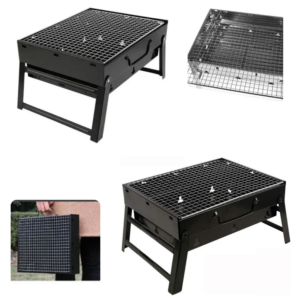 Kit Mini Parrilla Portatil Plegable Con Espátula Churrasquera Asado image number 4.0
