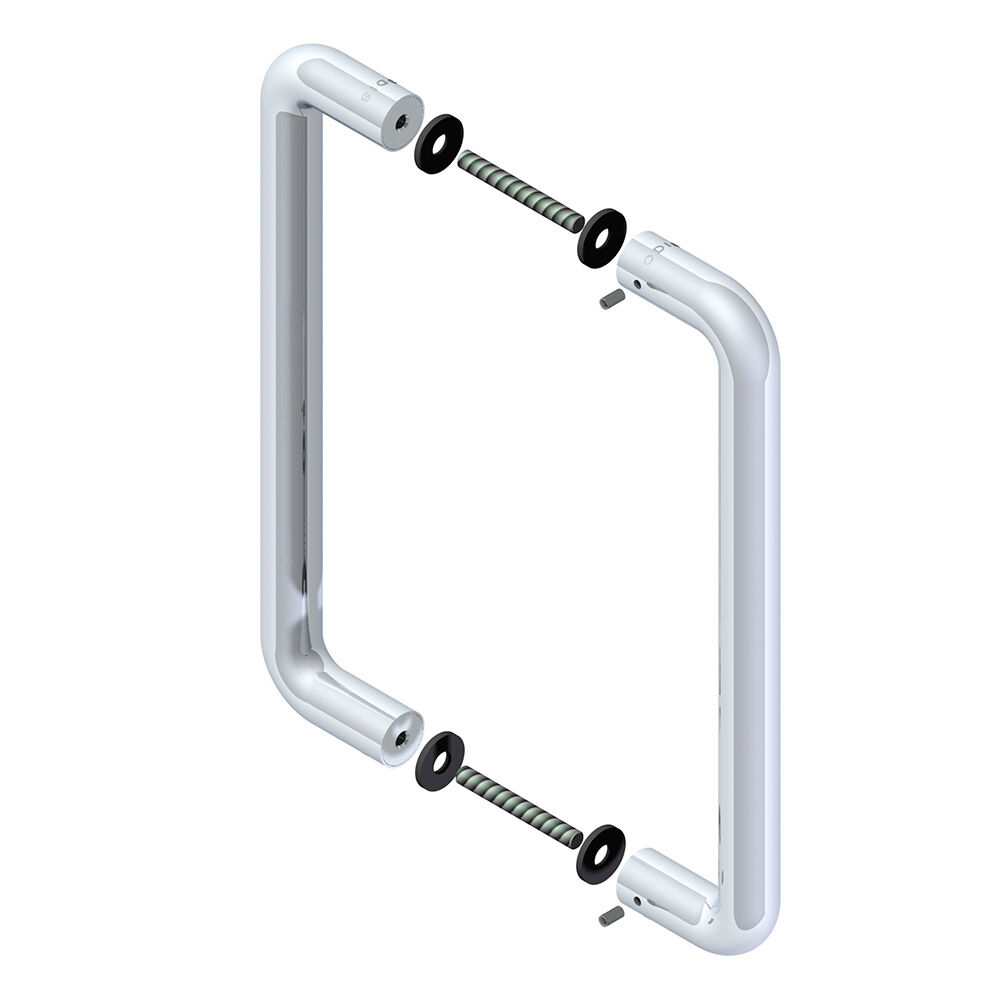 Tirador Doble Tipo 9380 Set 25x300mm - Plata image number 3.0