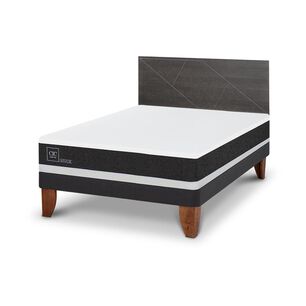 Cama Europea Cic Ortopedic / 2 Plazas / Base Normal + Respaldo