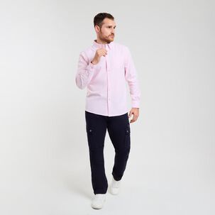 Camisa Lisa Regular Manga Larga Hombre Peroe