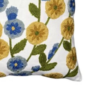 Funda Bordada Para Cojin 45x45cm Cierre Oculto Algodon