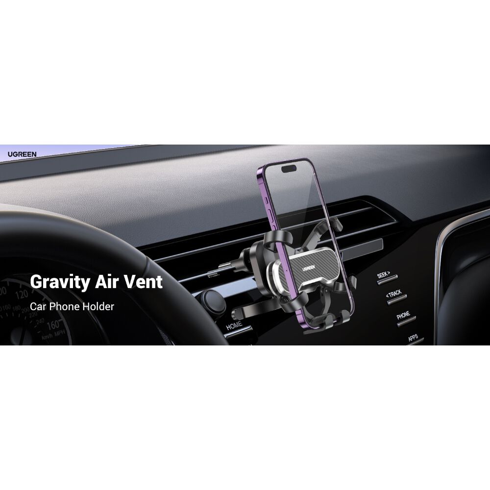 Soporte Celular Arco Tipo Clip Para Rejilla De Ventilacion Automovil Ugreen Lp128 image number 0.0