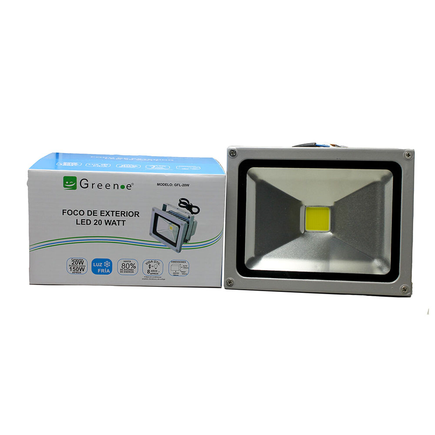 Foco Exterior Led 20w. Luz Fr&iacute;a. image number 3.0
