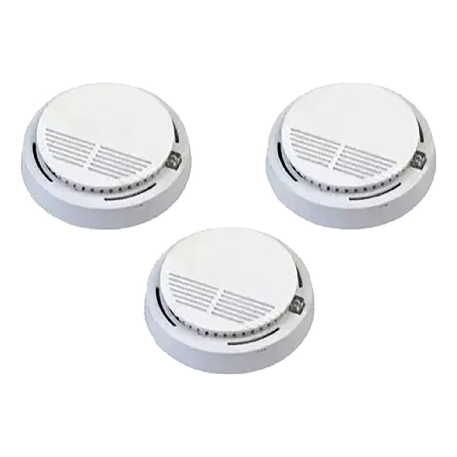 Pack 3 Detectores Humo Inal&aacute;mbricos Bater&iacute;a 9v 85db image number 0.0