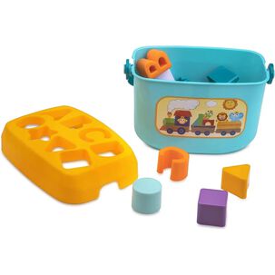 Balde C/bloques De Construcci&oacute;n - Juego Did&aacute;ctico
