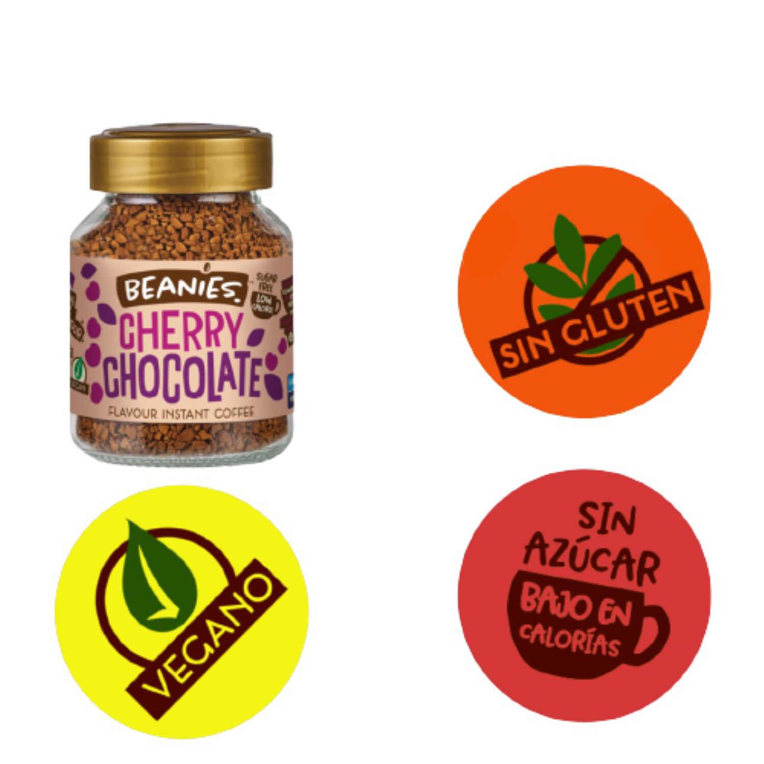 Caf&eacute; Beanies Liofilizado Cherry Chocolate image number 2.0