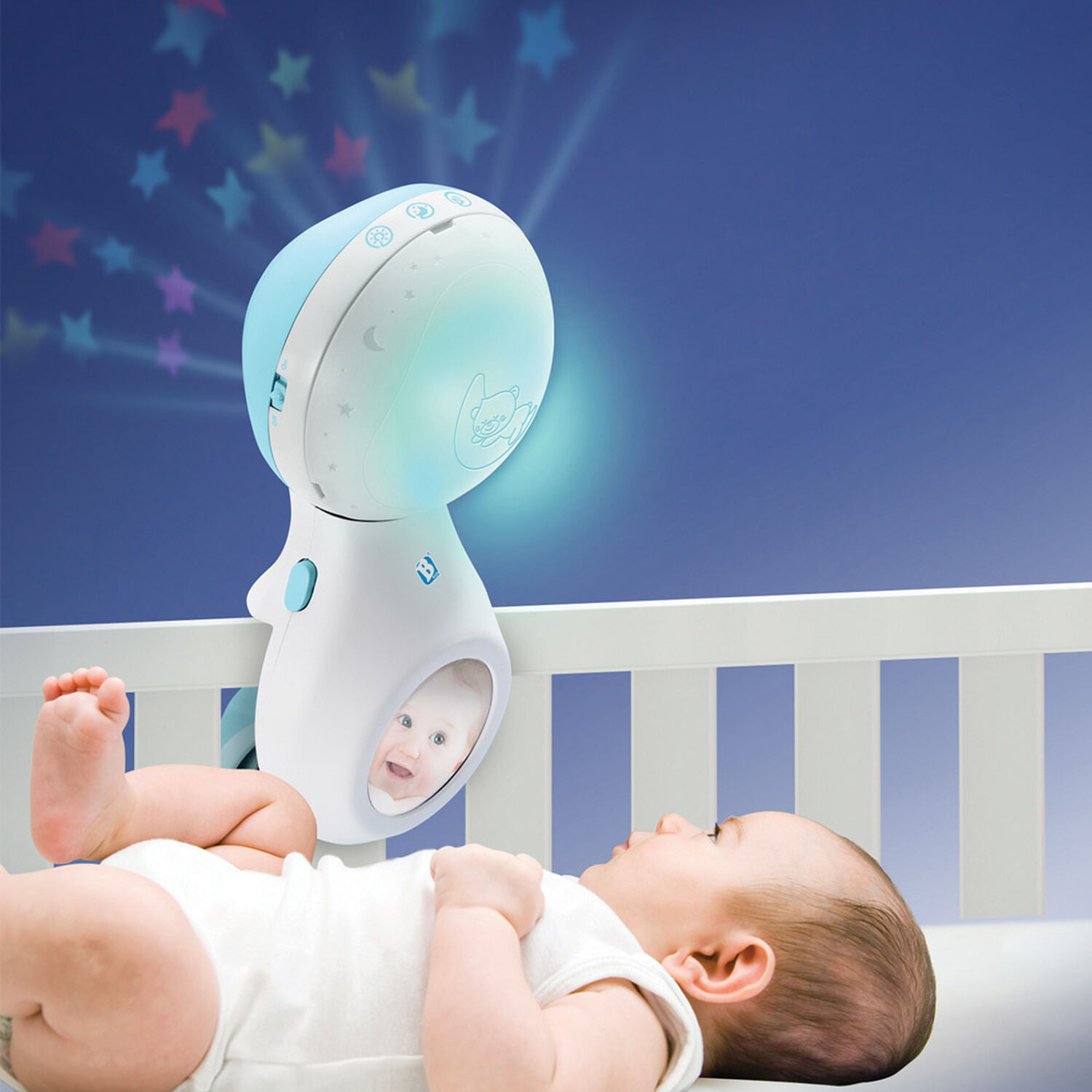 Proyector Musical Bebesit 3 En 1 Azul Infantino image number 1.0