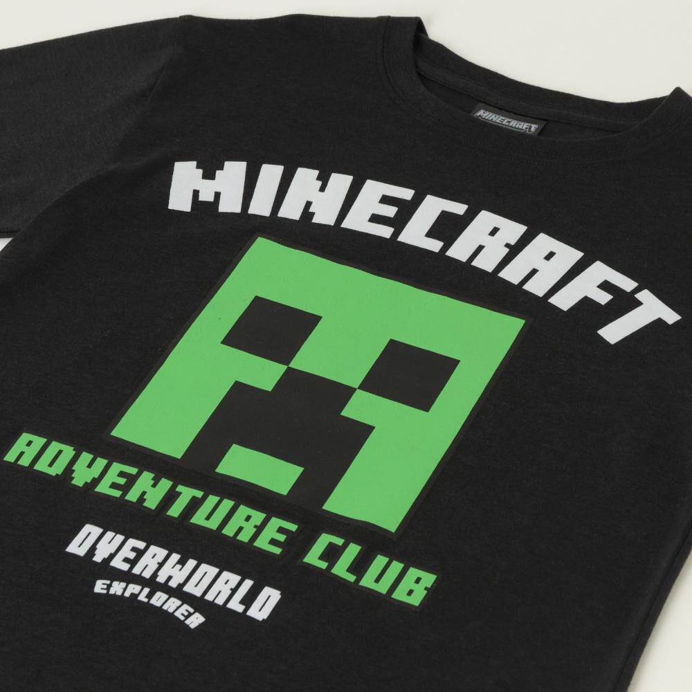 Polera Manga Larga Niño Creeper Minecraft image number 2.0