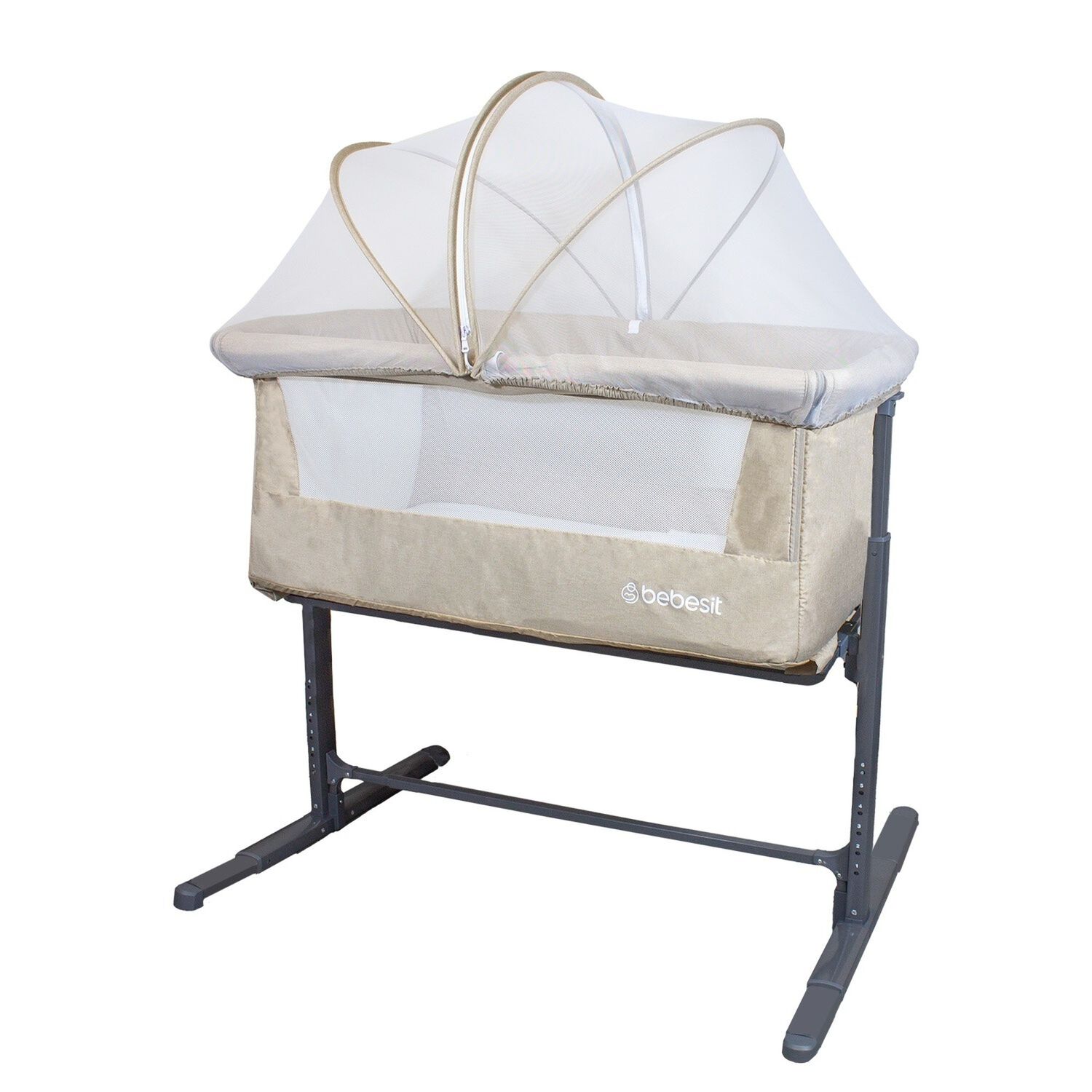 Cuna Colecho Con Mosquitero Myside Lx Beige Bebesit image number 0.0