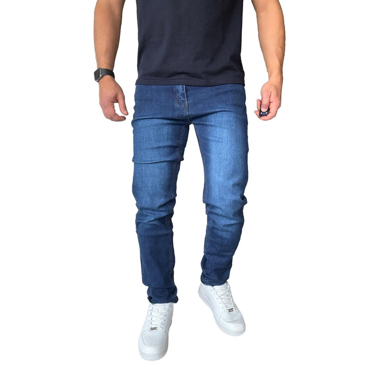 Jeans Elasticados Slim Fit Color Focalizado Semipitillos image number 10.0