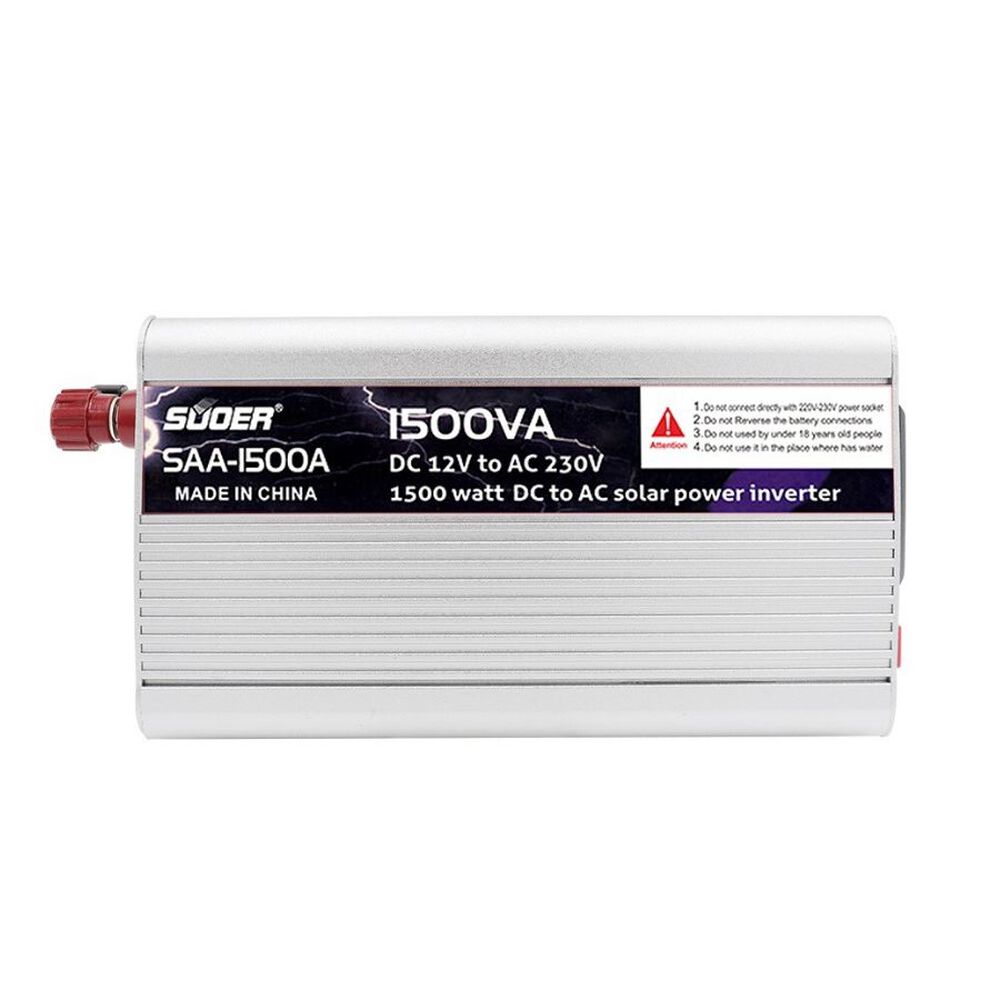 Convertidor Power Inverter Vehículo 1500w 12v Portátil image number 1.0