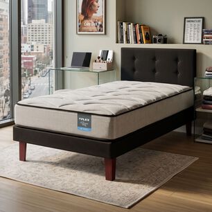 Cama Europea Flex Dream Dual / 1.5 Plazas / Base Normal + Respaldo
