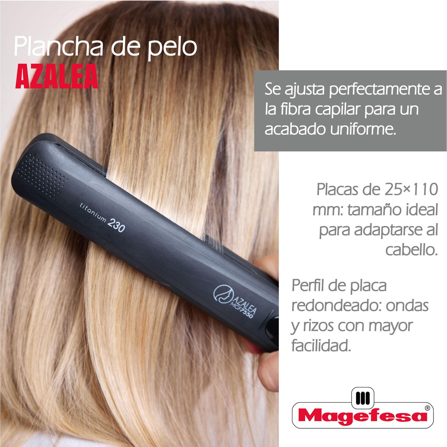 Plancha De Pelo Magefesa Azalea Black Mgf7550 image number 1.0