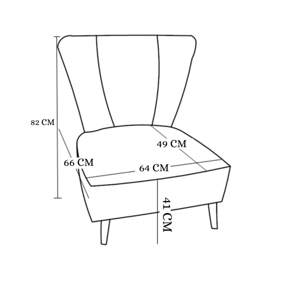 Poltrona 82x64x66 Cm Fm-002a Azul image number 7.0