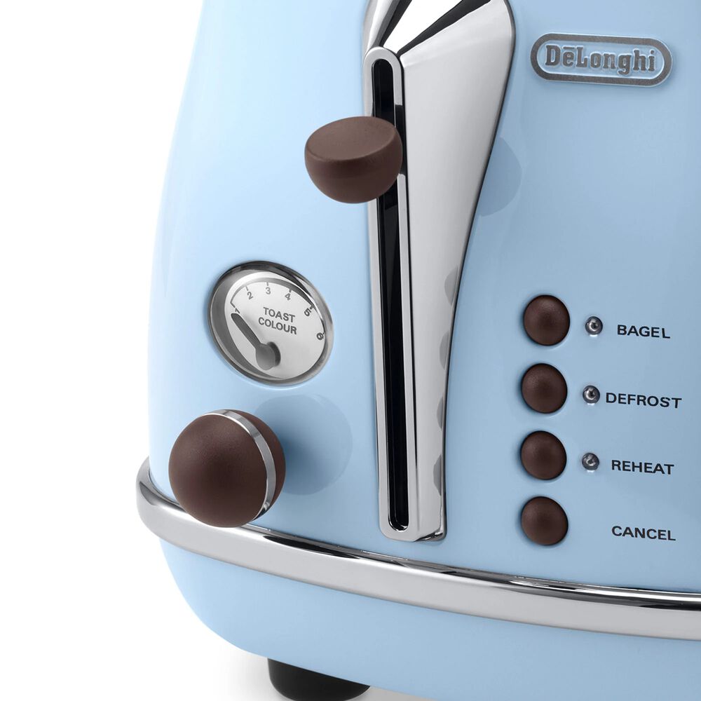 Tostador De Longhi Icona Vintage Azul Ctov2103.az image number 2.0