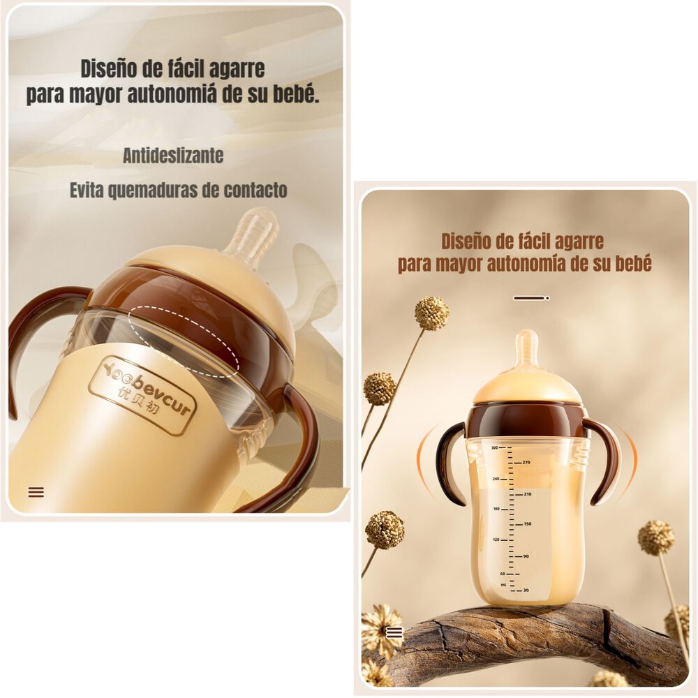 Mamadera 240ml Con Chupetes Y Cepillo De Limpieza Lubabycas image number 3.0