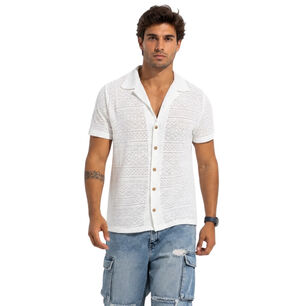 Camisa Malla Cuello Cubano Escocia