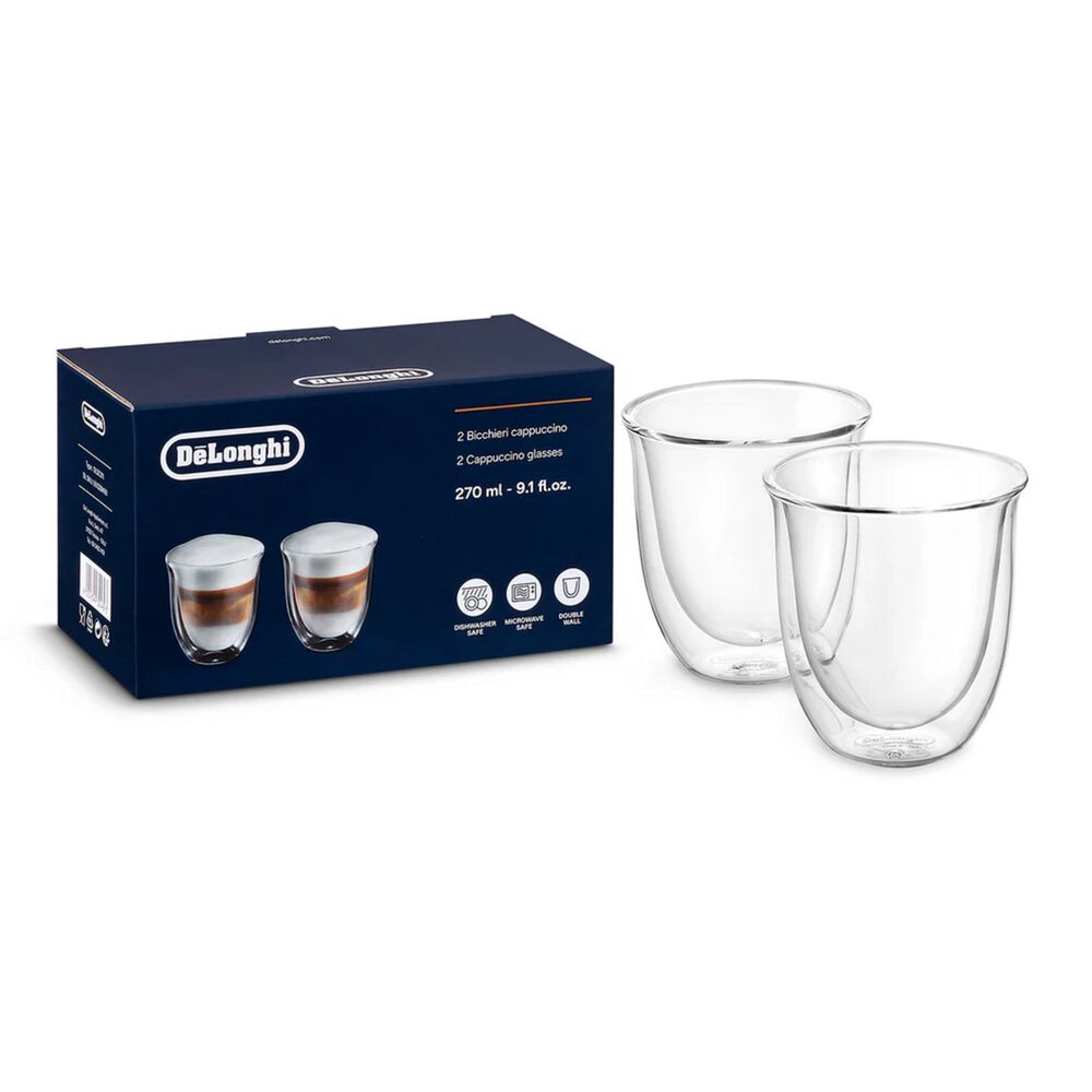 Set Vasos Cafe Cappuccino Delonghi 2 Unidades 270 Ml image number 1.0