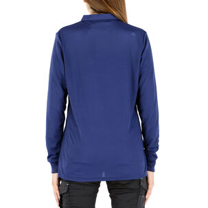 Polera Cooldry Quebec Manga Larga Mujer Azul