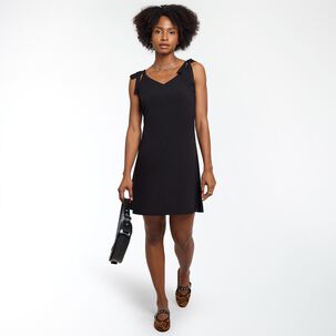 Vestido Midi Con Amarras Sin Mangas Cuello V Mujer Rolly Go