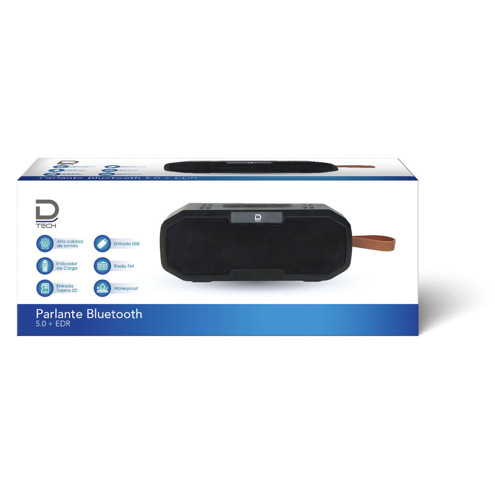 Parlante Bluetooth 5.0 Waterproof Negro image number 0.0